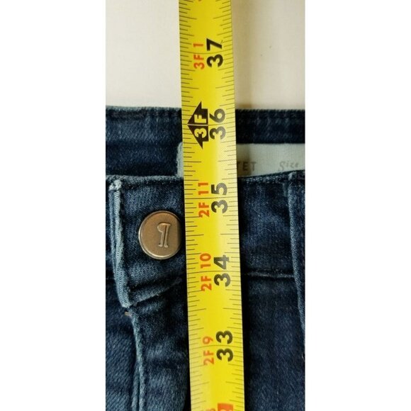 Pilcro And The Letter Press Size 28X28 Women's STET Blue Denim Jeans Back Logo - Picture 9 of 12